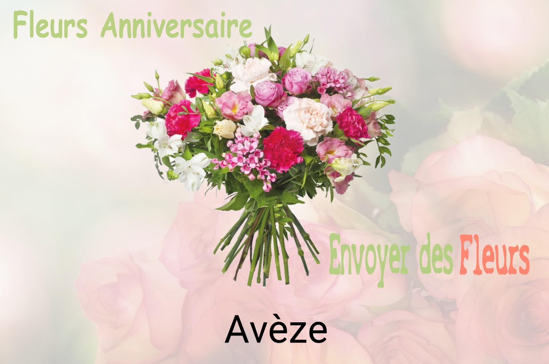 Bouquet de fleurs d’anniversaire livré à Avèze